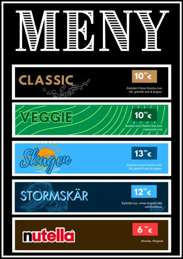 Meny VÅFFELRAKAN